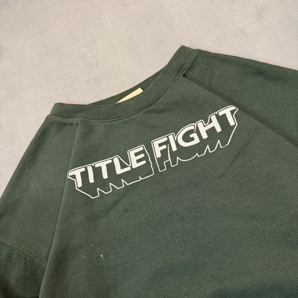 Printed Universal Thread Men's crewneck sweatshirt Green Size L